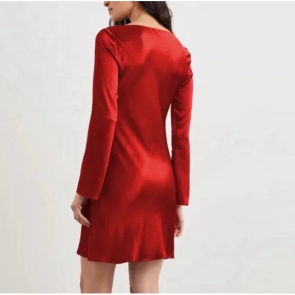 NWT Rails Alessandra Cowl Neck Mini Dress‎ in Scarlett Sz XL $238